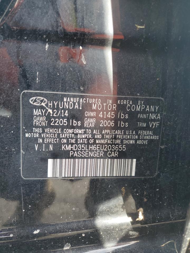 2014 Hyundai Elantra Gt VIN: KMHD35LH6EU203655 Lot: 71085195