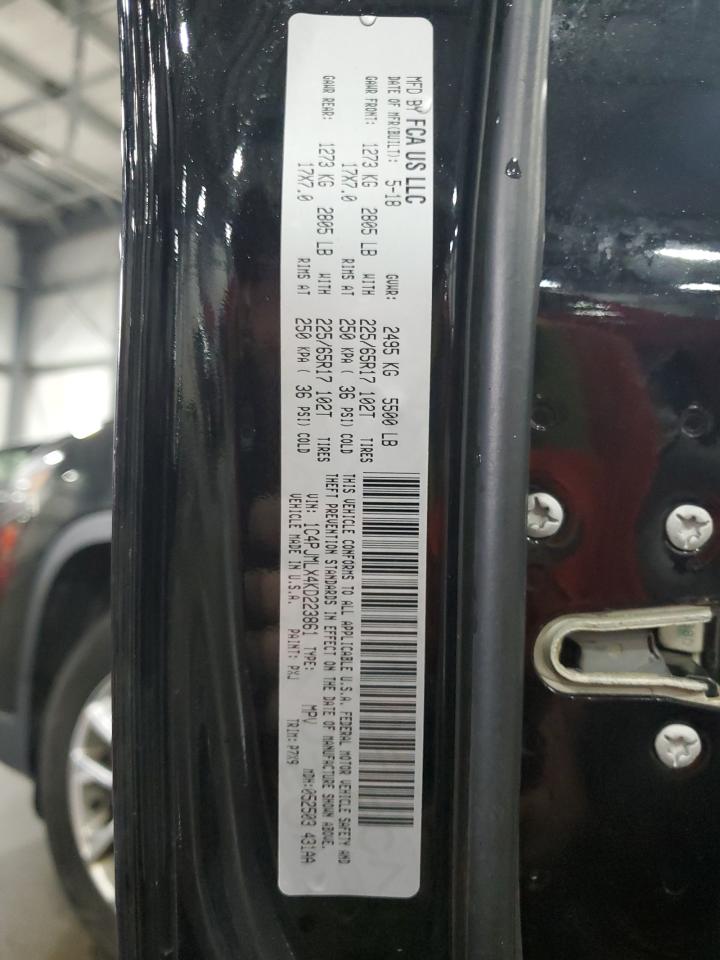 2019 Jeep Cherokee Latitude Plus VIN: 1C4PJMLX4KD223861 Lot: 80108105