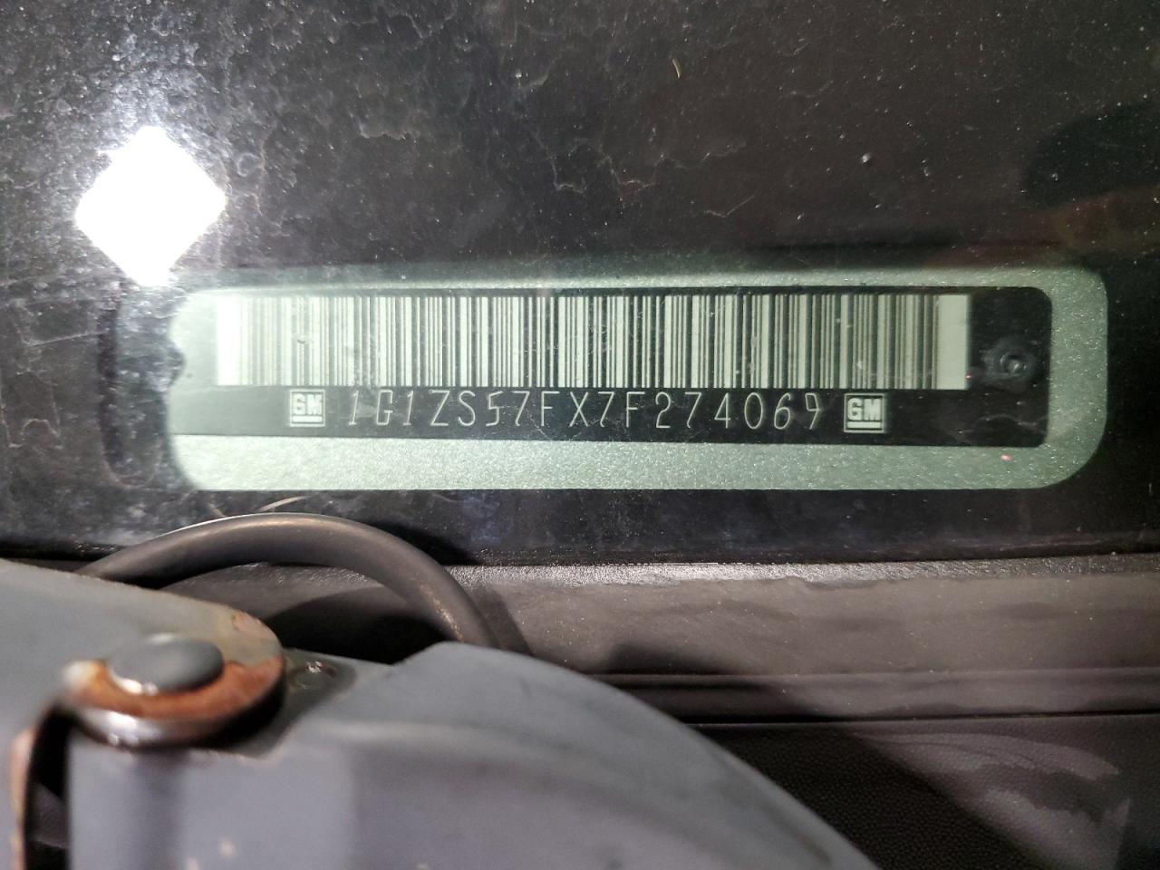 2007 Chevrolet Malibu Ls VIN: 1G1ZS57FX7F274069 Lot: 81089165