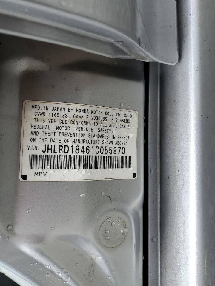 2001 Honda Cr-V Lx VIN: JHLRD18461C055970 Lot: 80686005