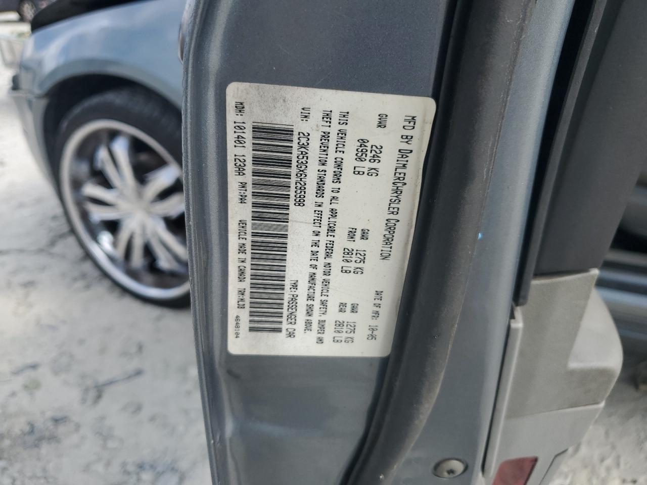 2006 Chrysler 300 Touring VIN: 2C3KA53GX6H295998 Lot: 81205605