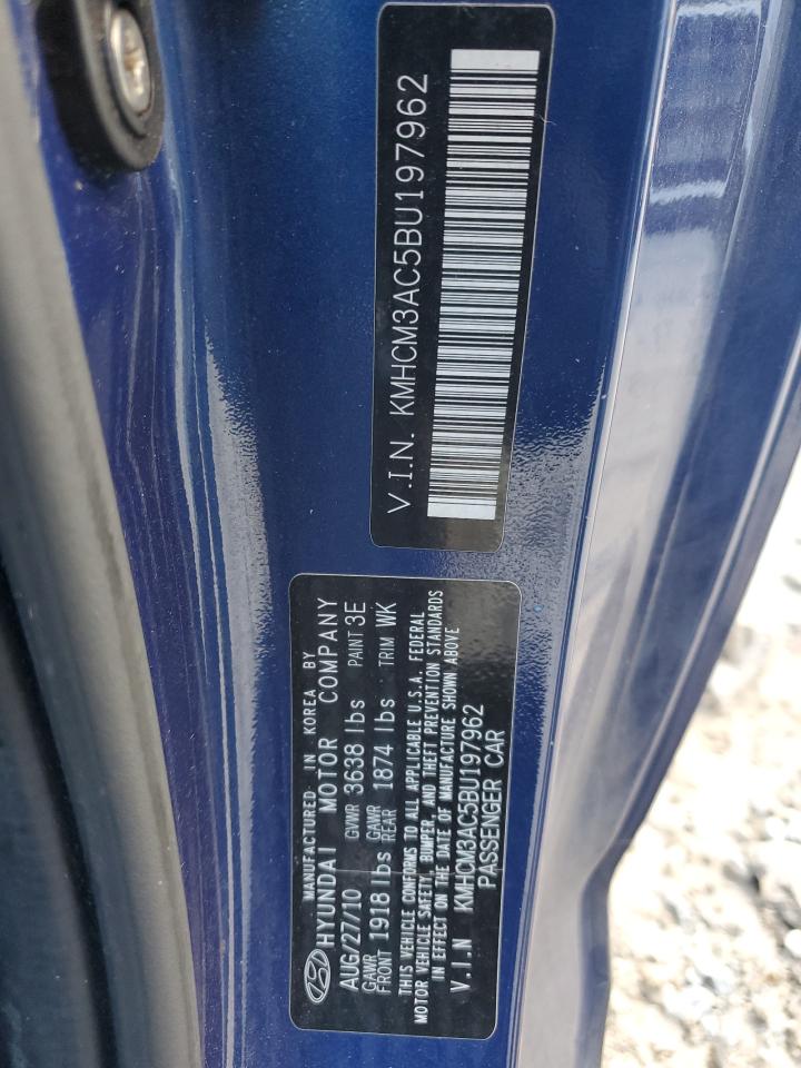 2011 Hyundai Accent Gl VIN: KMHCM3AC5BU197962 Lot: 83777655