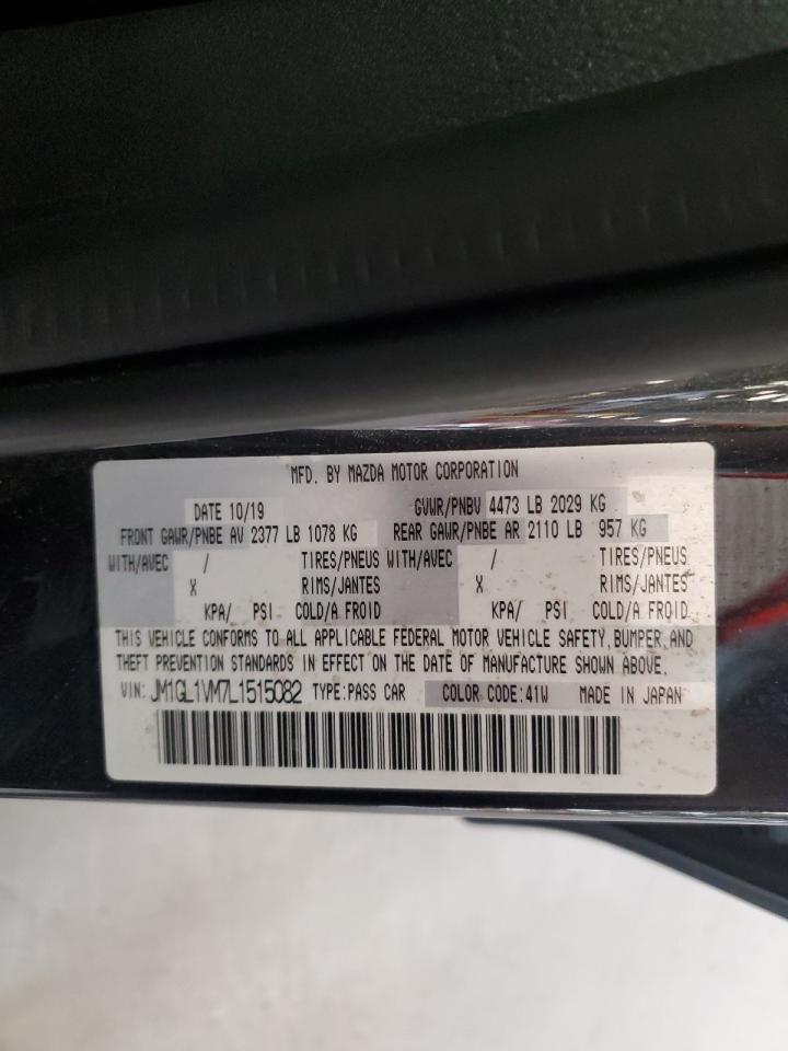 2020 Mazda 6 Touring VIN: JM1GL1VM7L1515082 Lot: 71556495