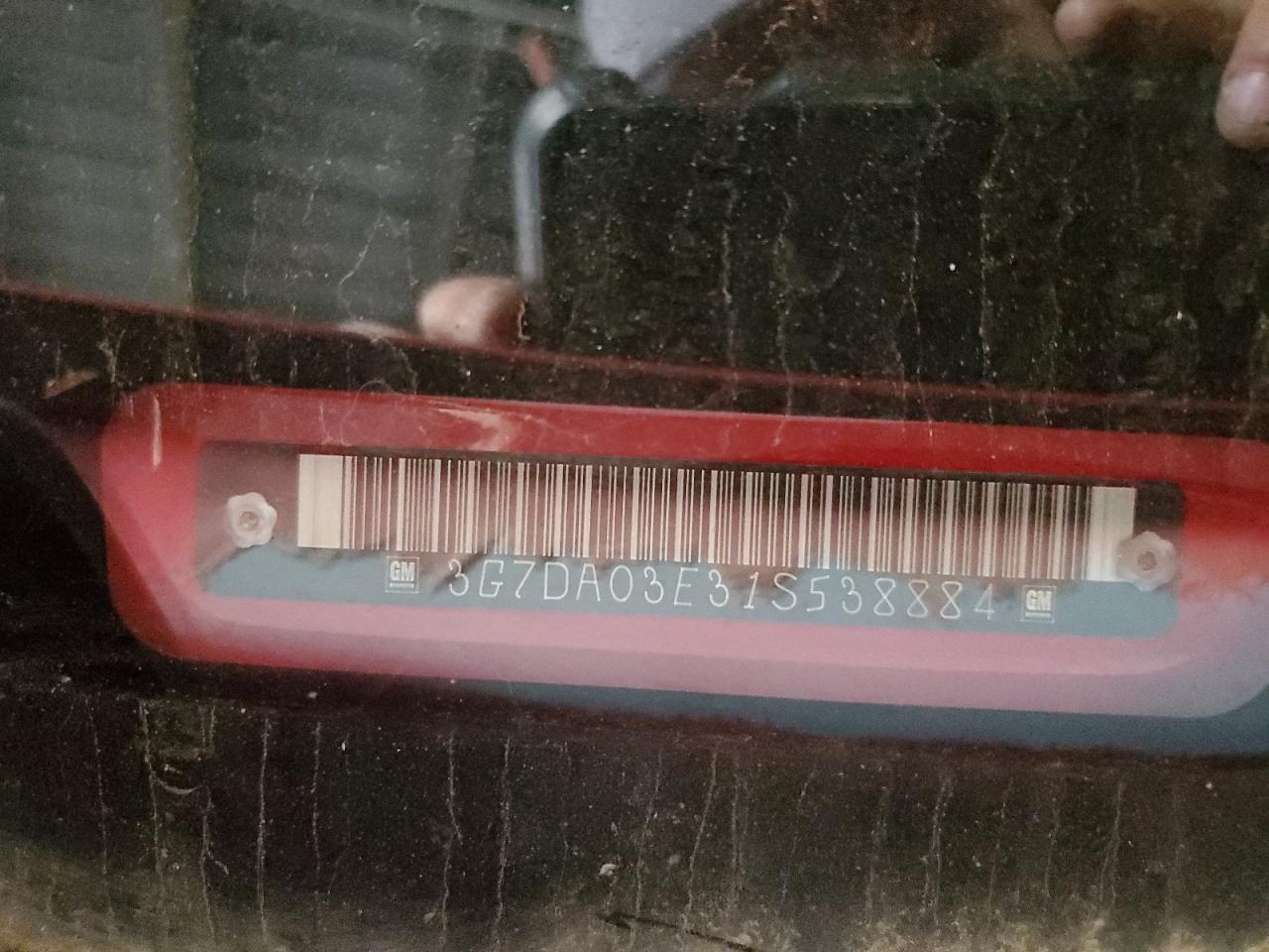 2001 Pontiac Aztek VIN: 3G7DA03E31S538884 Lot: 81765825