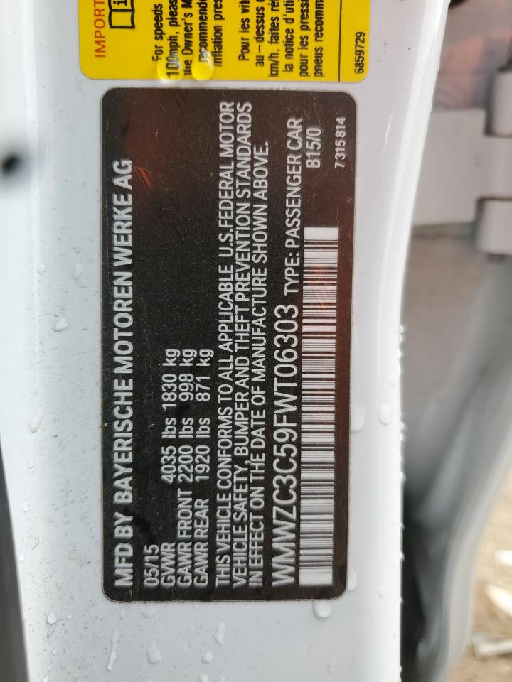 2015 Mini Cooper S Countryman VIN: WMWZC3C59FWT06303 Lot: 80170765