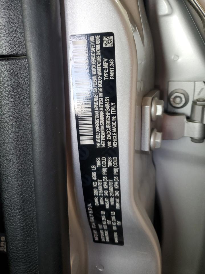 2017 Jeep Renegade Latitude VIN: ZACCJBBB2HPG48451 Lot: 80492305