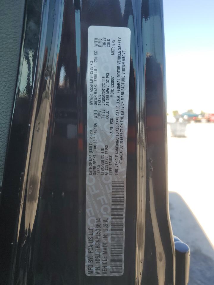 2023 Jeep Gladiator Rubicon VIN: 1C6JJTBG9PL538614 Lot: 81497335
