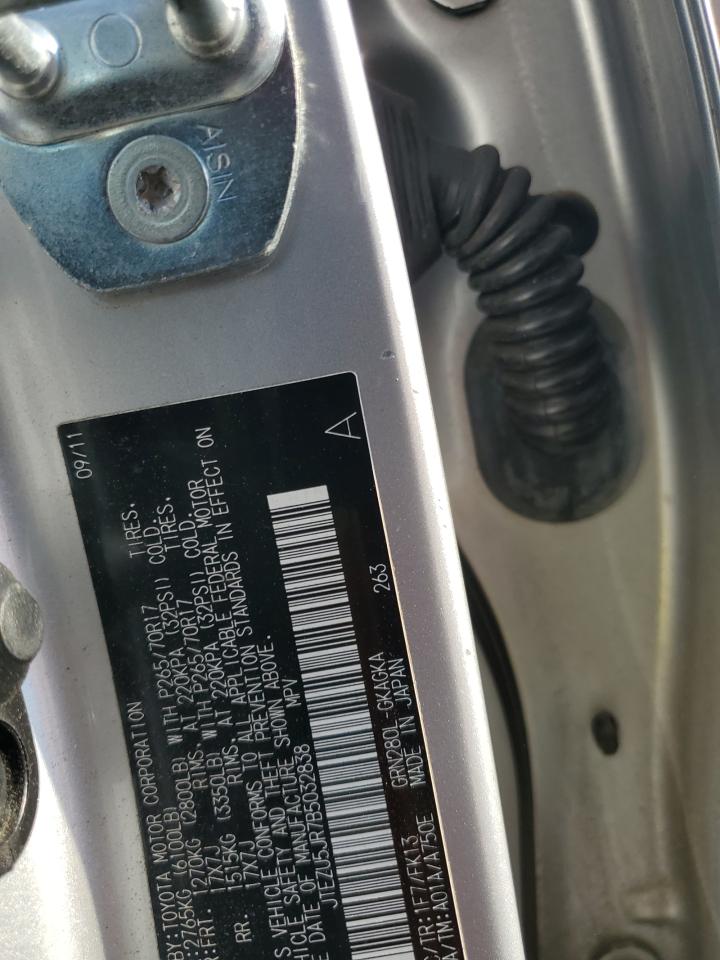 2011 Toyota 4Runner Sr5 VIN: JTEZU5JR7B5032838 Lot: 81565615