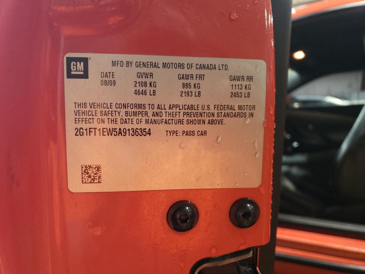 2010 Chevrolet Camaro Ss VIN: 2G1FT1EW5A9136354 Lot: 82071655