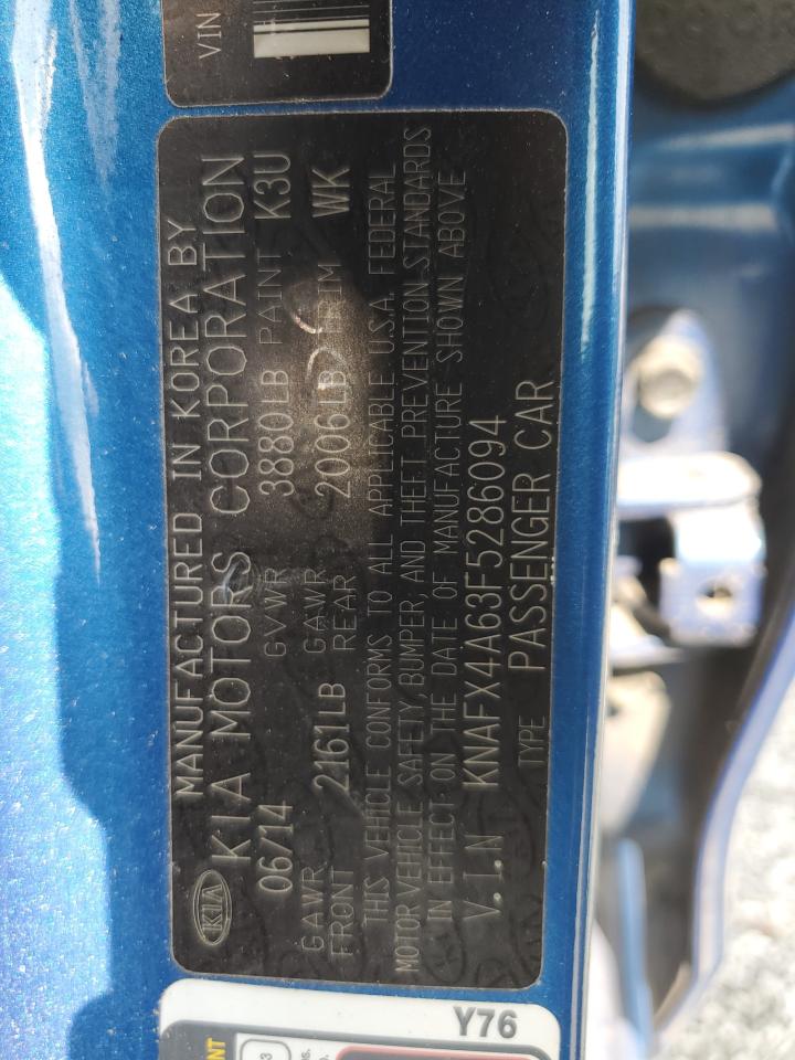 2015 Kia Forte Lx VIN: KNAFX4A63F5286094 Lot: 81810015