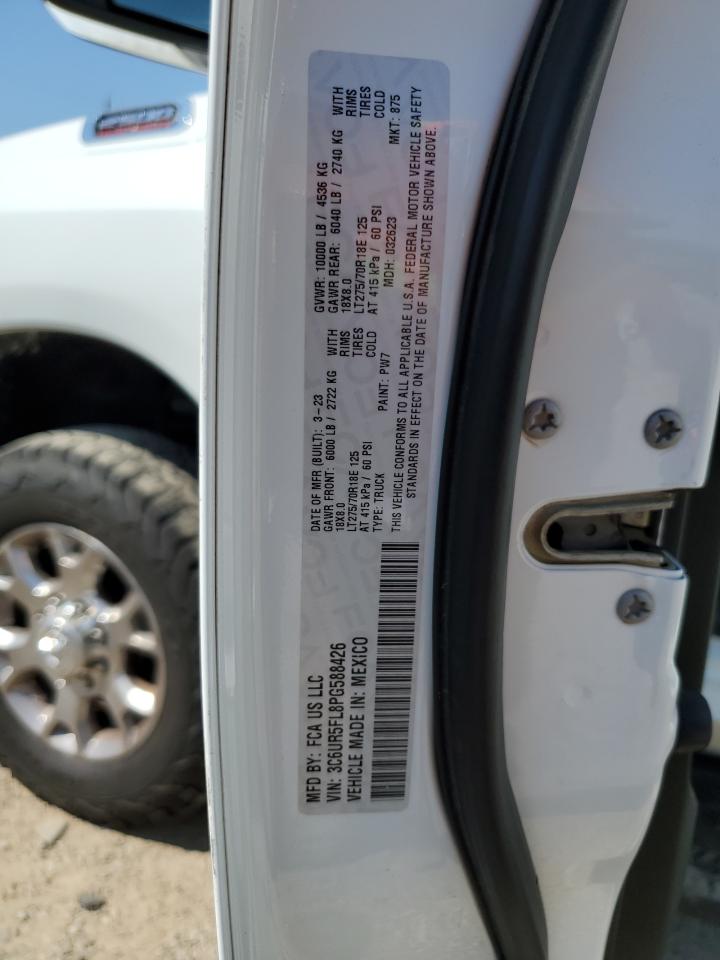 2023 Ram 2500 Laramie VIN: 3C6UR5FL8PG588426 Lot: 71682115
