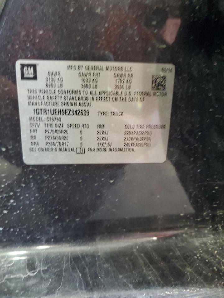 2014 GMC Sierra C1500 Sle VIN: 1GTR1UEH9EZ342639 Lot: 83815515