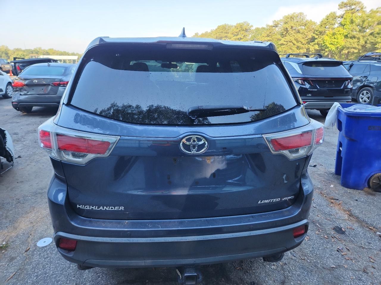 2015 Toyota Highlander Limited VIN: 5TDDKRFH3FS111497 Lot: 82026655