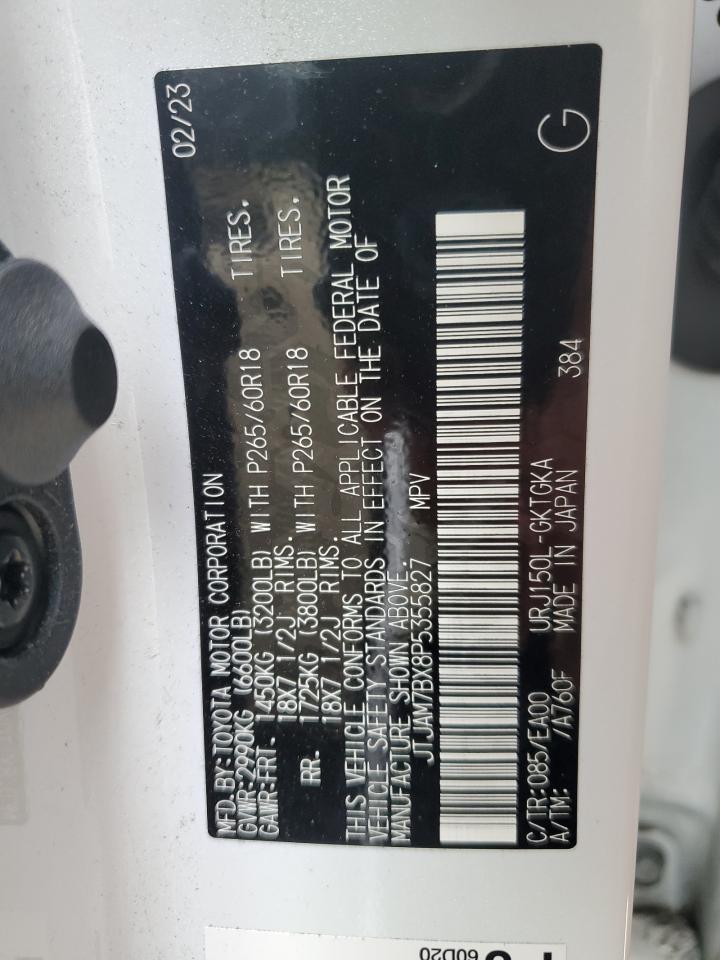 2023 Lexus Gx 460 VIN: JTJAM7BX8P5355827 Lot: 81044145