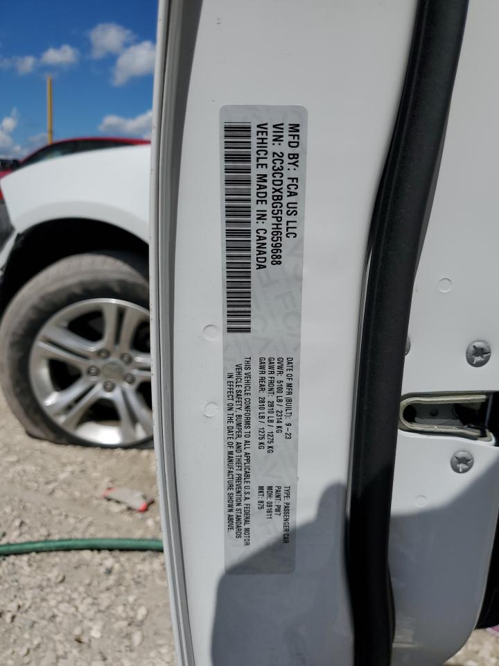 2023 Dodge Charger Sxt VIN: 2C3CDXBG5PH659688 Lot: 83946585