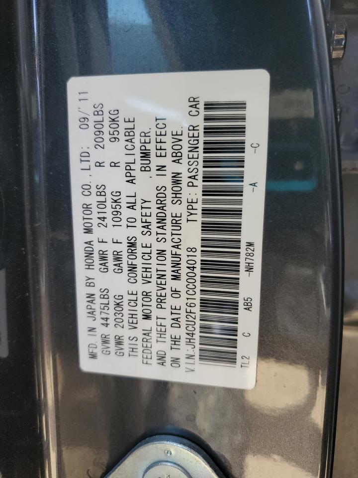 2012 Acura Tsx Tech VIN: JH4CU2F61CC004018 Lot: 81137575