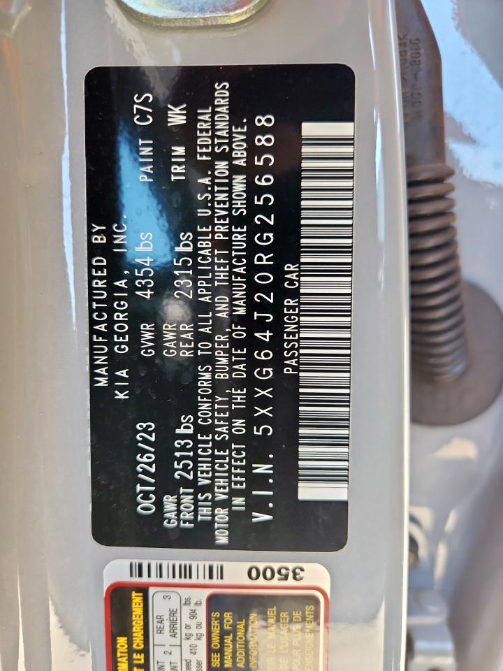 2024 Kia K5 Gt Line VIN: 5XXG64J20RG256588 Lot: 82155375