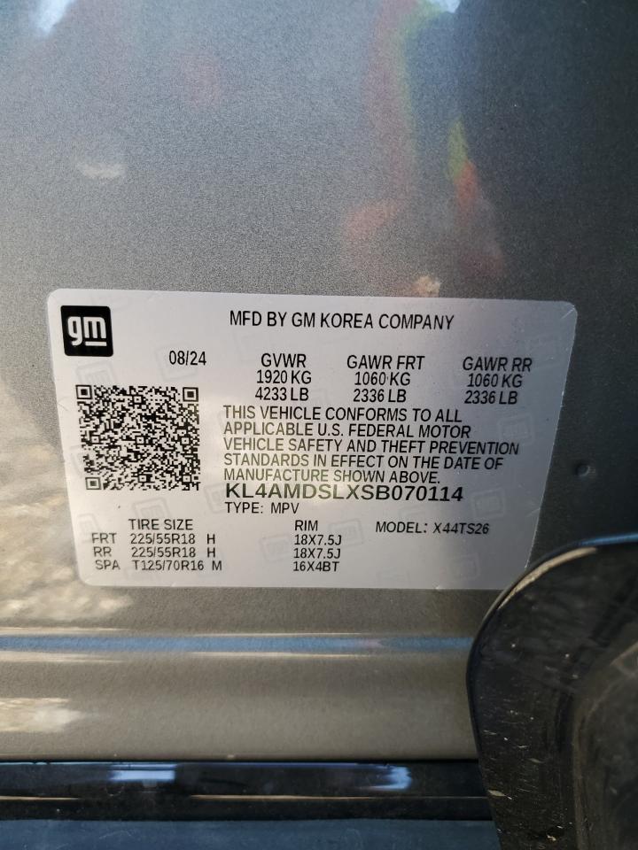 2025 Buick Encore Gx Sport Touring VIN: KL4AMDSLXSB070114 Lot: 85341615