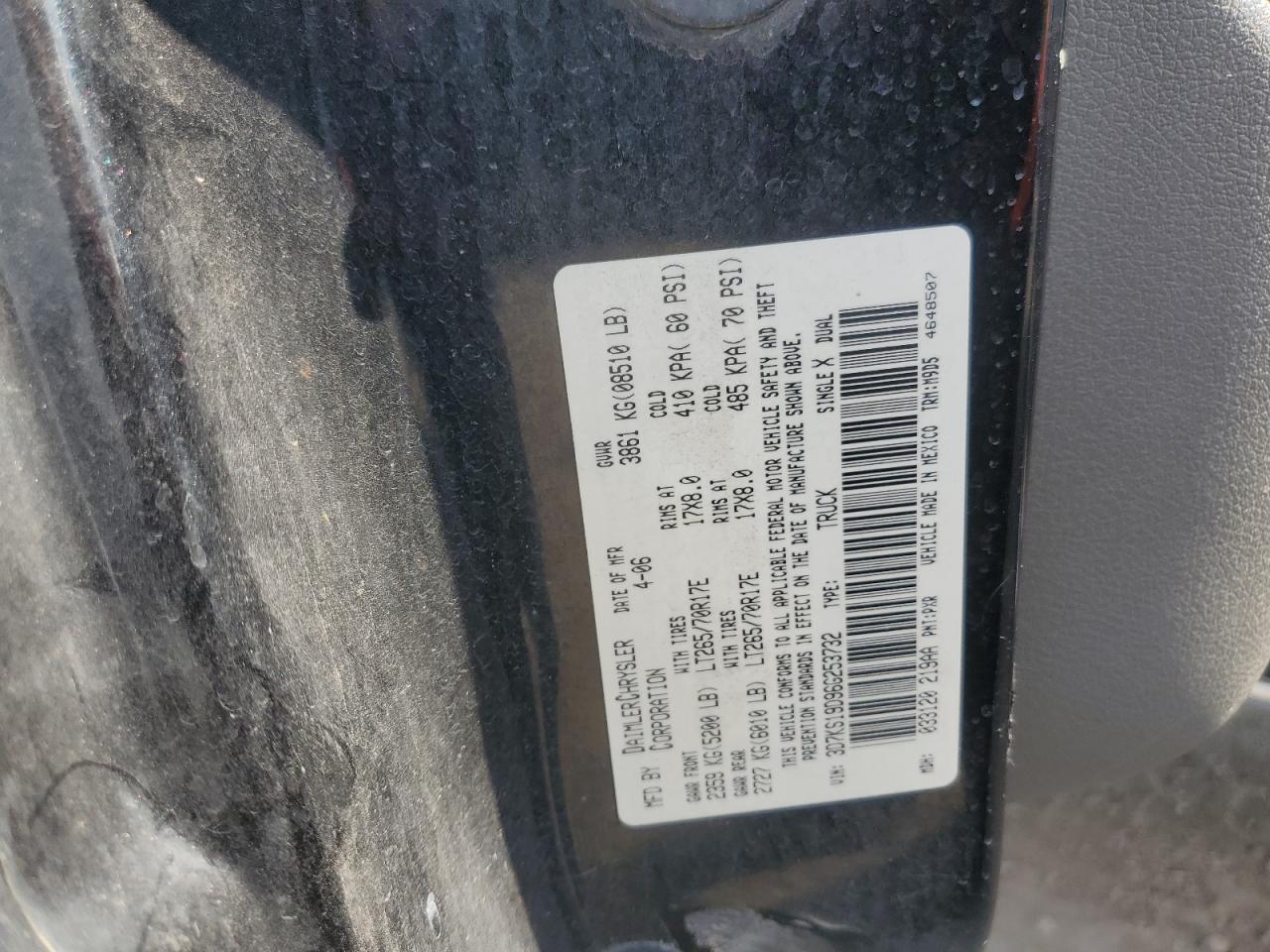 2006 Dodge Ram 1500 VIN: 3D7KS19D96G253732 Lot: 72061325