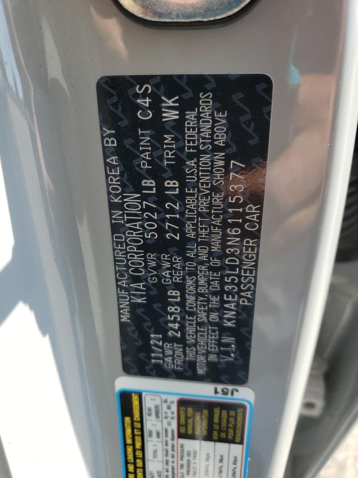 2022 Kia Stinger Gt Line VIN: KNAE35LD3N6115377 Lot: 71490575