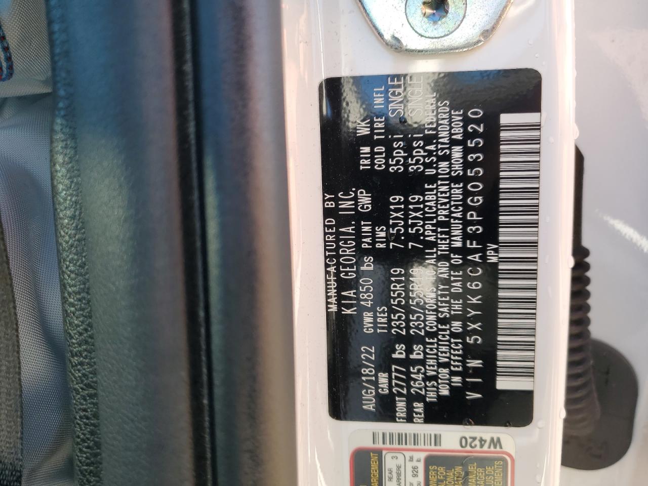 2023 Kia Sportage X Line VIN: 5XYK6CAF3PG053520 Lot: 84021525