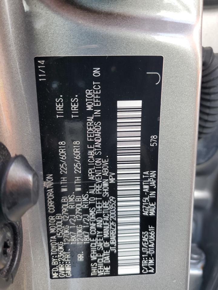 2015 Lexus Nx 200T VIN: JTJBARBZ2F2003529 Lot: 80247235