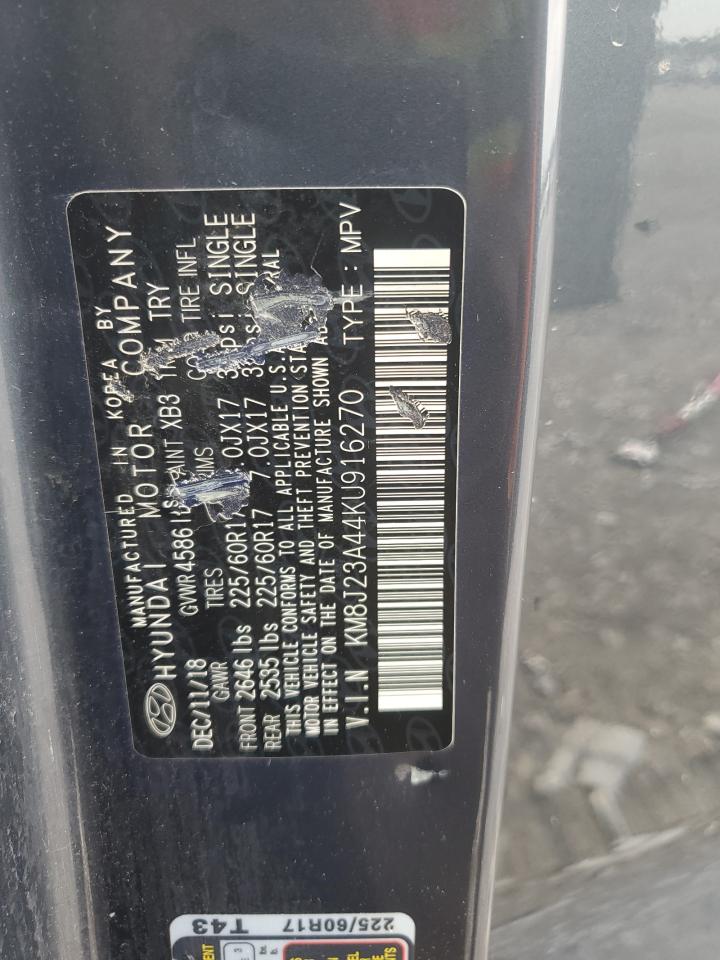 2019 Hyundai Tucson Se VIN: KM8J23A44KU916270 Lot: 81294165