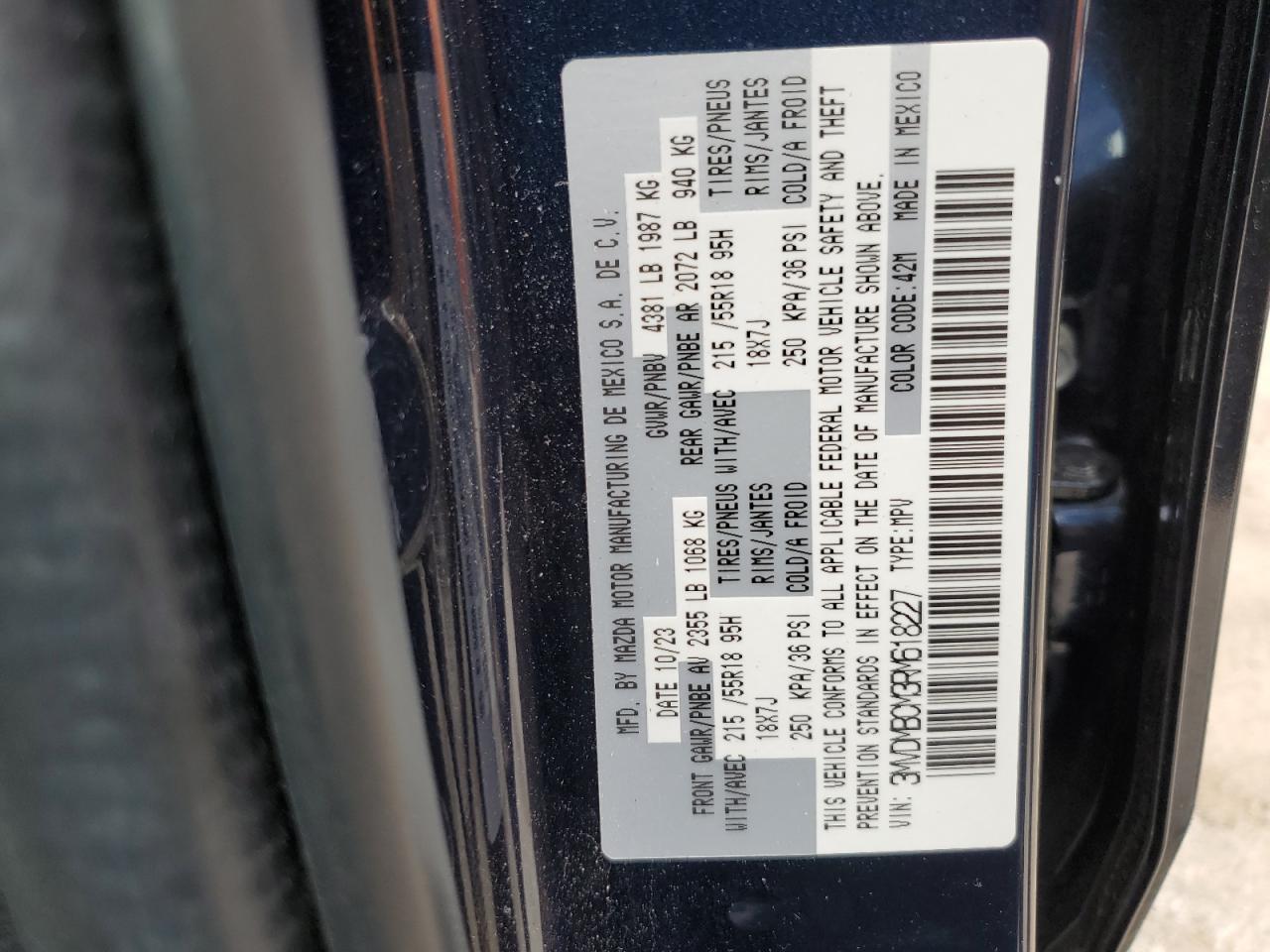 2024 Mazda Cx-30 Preferred VIN: 3MVDMBCM3RM618227 Lot: 83828645