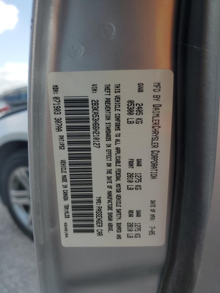 2006 Dodge Charger R/T VIN: 2B3KA53H66H210127 Lot: 81818695
