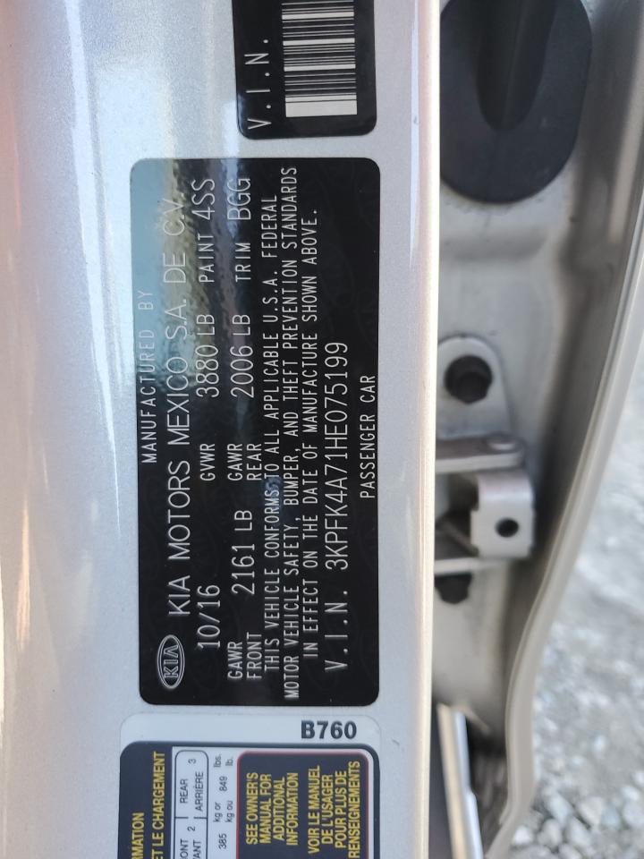 2017 Kia Forte Lx VIN: 3KPFK4A71HE075199 Lot: 81711555