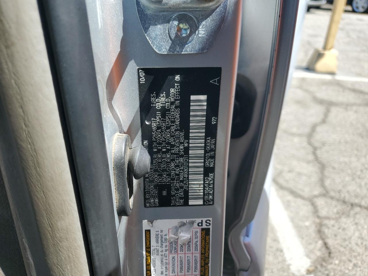 2008 Toyota 4Runner Sr5 VIN: JTEZU14RX80101211 Lot: 71736435