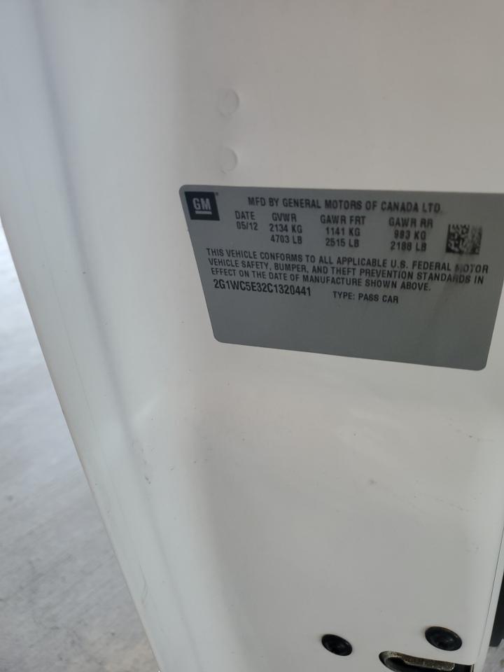 2012 Chevrolet Impala Ltz VIN: 2G1WC5E32C1320441 Lot: 71558515