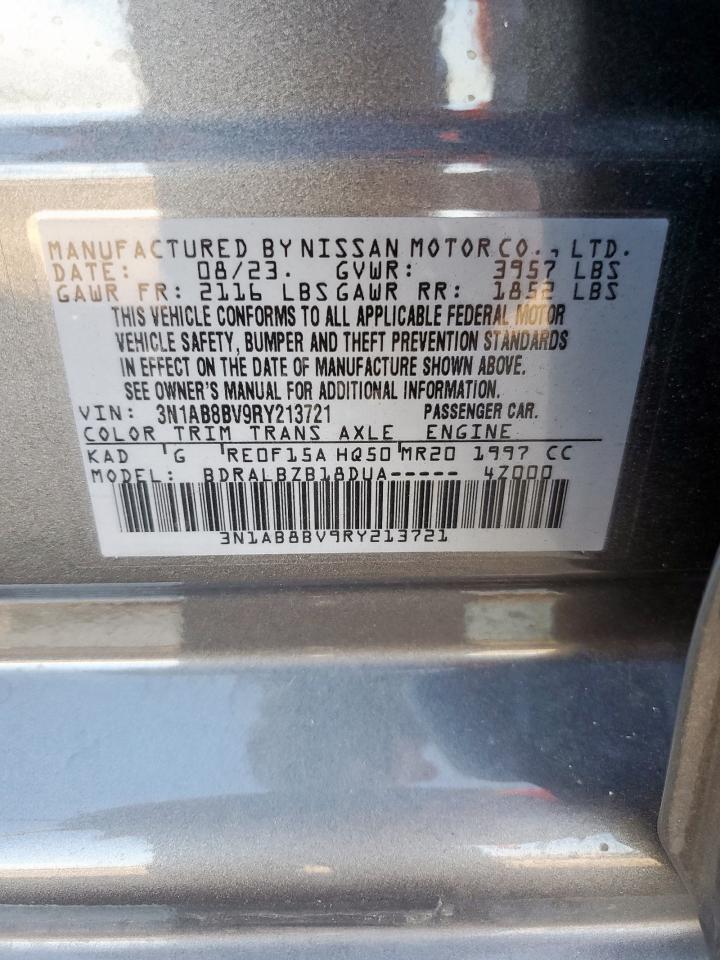 2024 Nissan Sentra S VIN: 3N1AB8BV9RY213721 Lot: 83967845