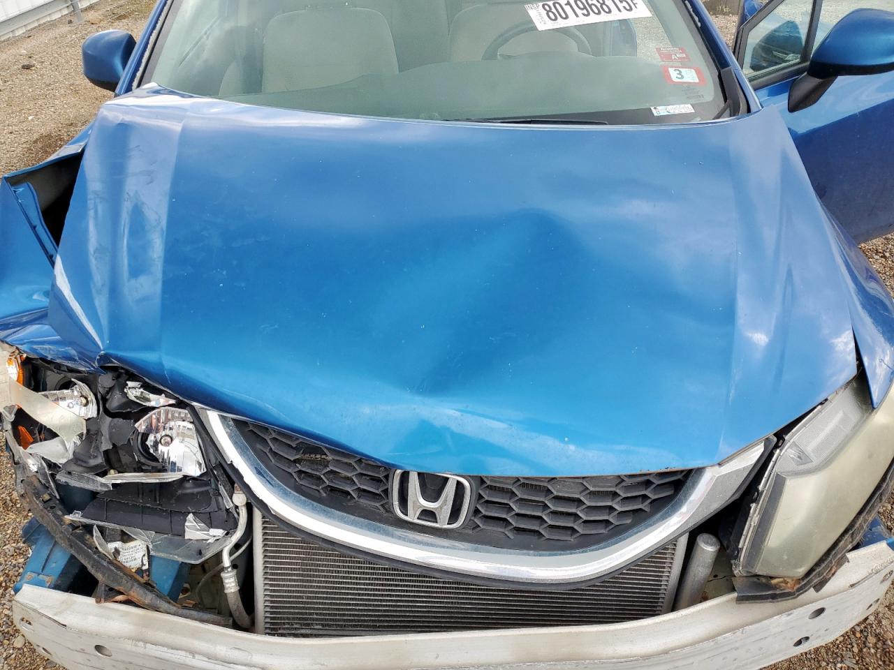 2013 Honda Civic Lx VIN: 19XFB2F51DE079274 Lot: 80196815