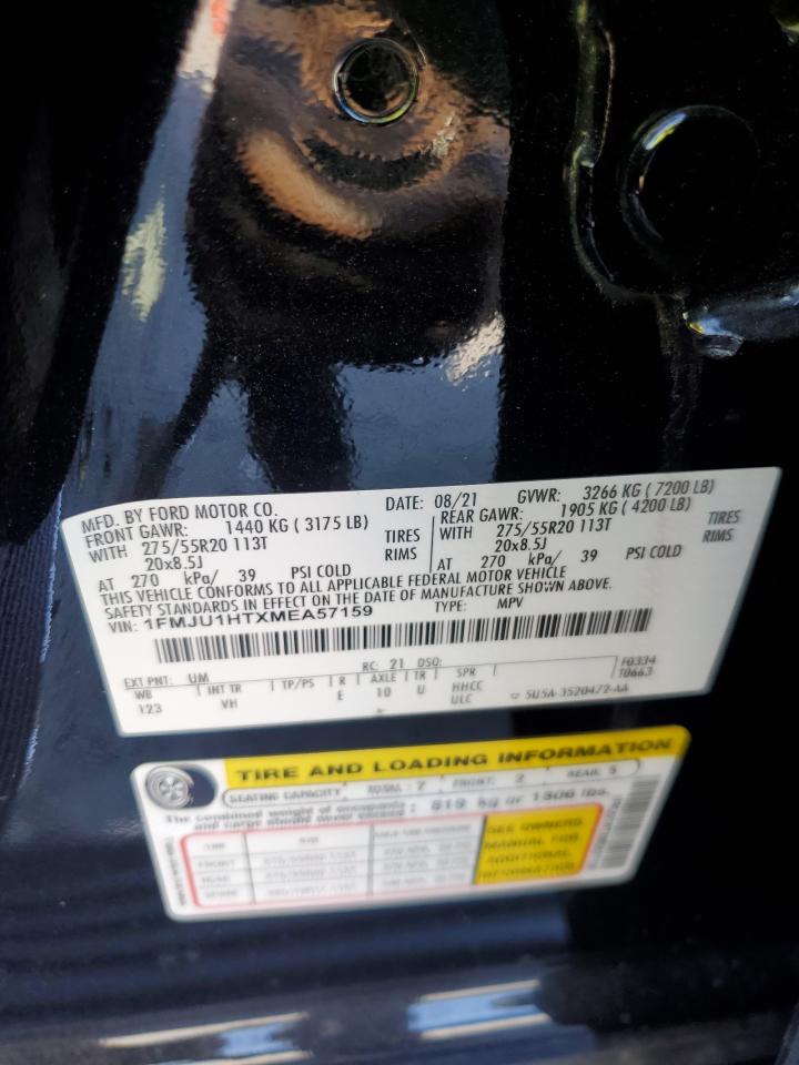 2021 Ford Expedition Xlt VIN: 1FMJU1HTXMEA57159 Lot: 72093815