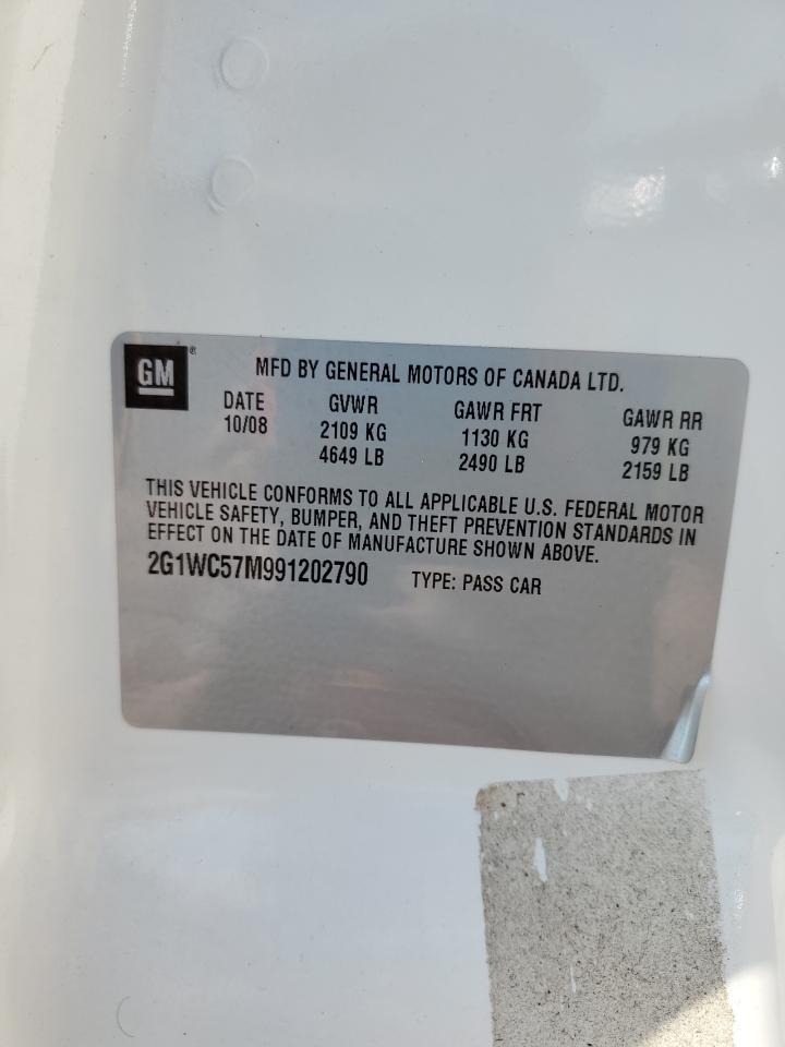 2009 Chevrolet Impala 2Lt VIN: 2G1WC57M991202790 Lot: 80289575