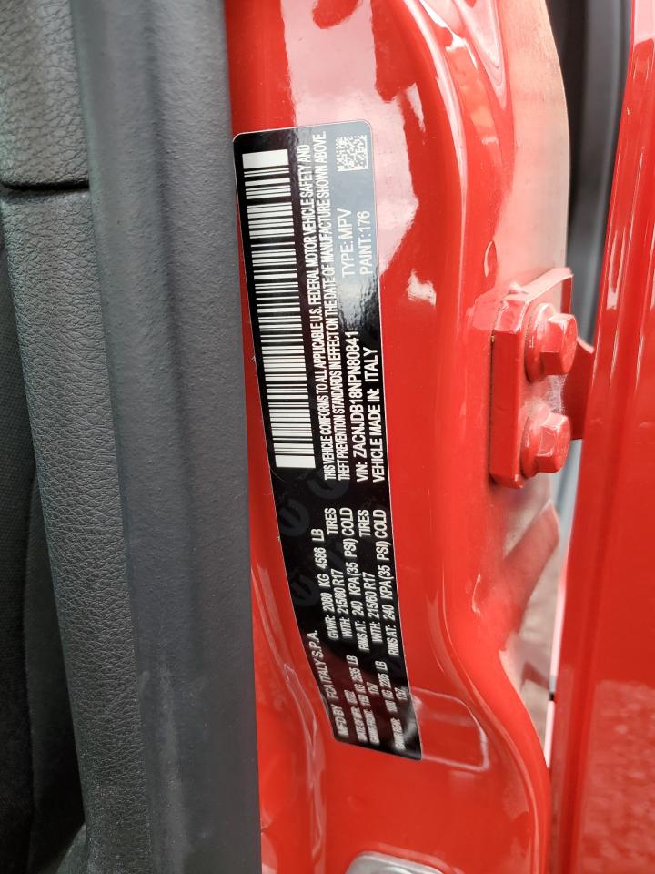 2022 Jeep Renegade Latitude VIN: ZACNJDB18NPN80841 Lot: 80207905