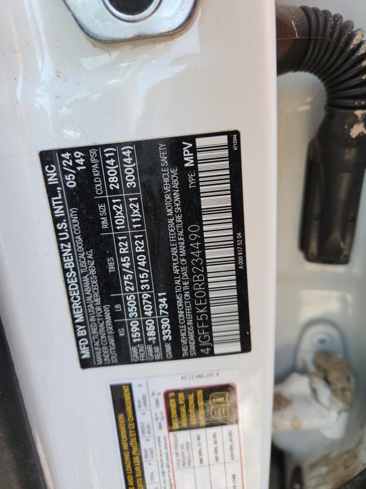 2024 Mercedes-Benz Gls 450 4Matic VIN: 4JGFF5KE0RB234490 Lot: 81053195