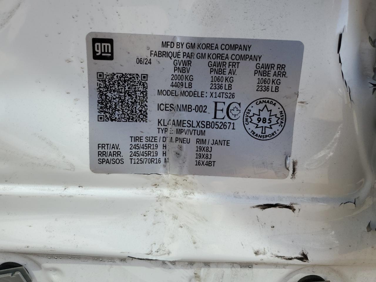 2025 Buick Encore Gx Sport Touring VIN: KL4AMESLXSB052671 Lot: 80494585