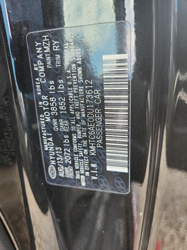 2013 Hyundai Veloster Turbo VIN: KMHTC6AE0DU173612 Lot: 84559225