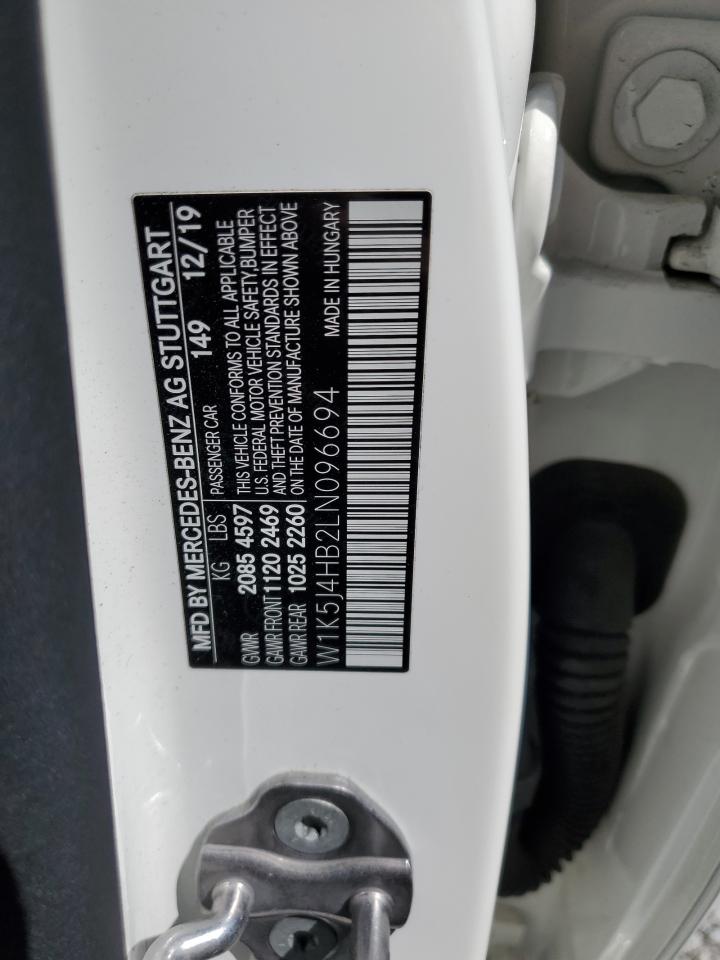 2020 Mercedes-Benz Cla 250 4Matic VIN: W1K5J4HB2LN096694 Lot: 71441855