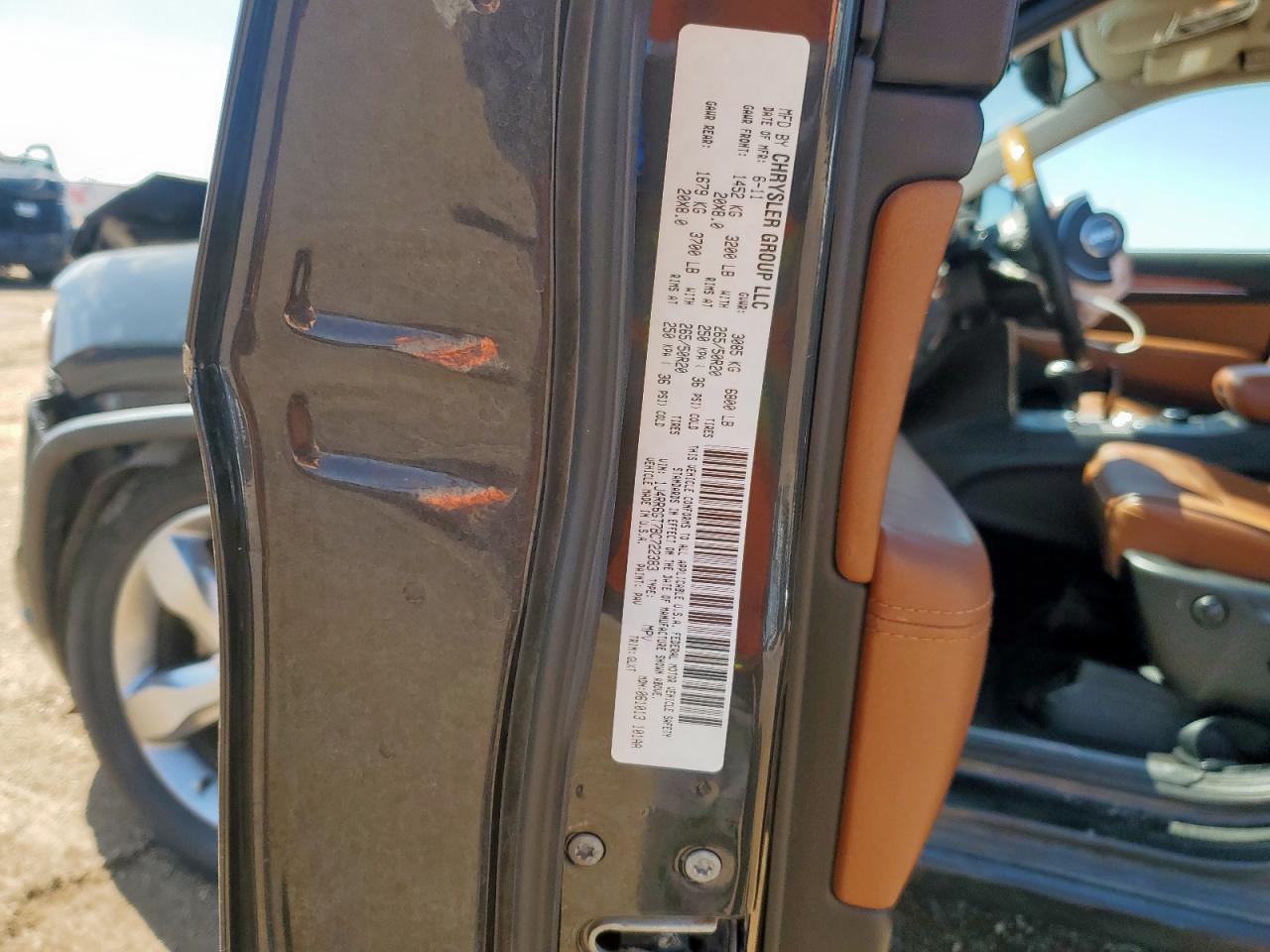 2011 Jeep Grand Cherokee Overland VIN: 1J4RR6GT7BC722383 Lot: 80467695