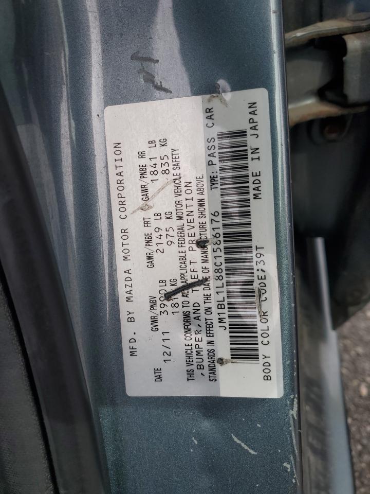 2012 Mazda 3 I VIN: JM1BL1L88C1586176 Lot: 71111445