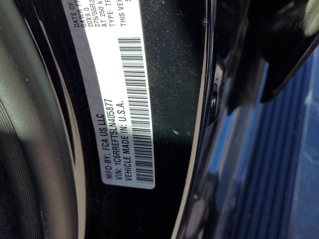 2020 Ram 1500 Big Horn/Lone Star VIN: 1C6RREFT5LN405877 Lot: 82046315