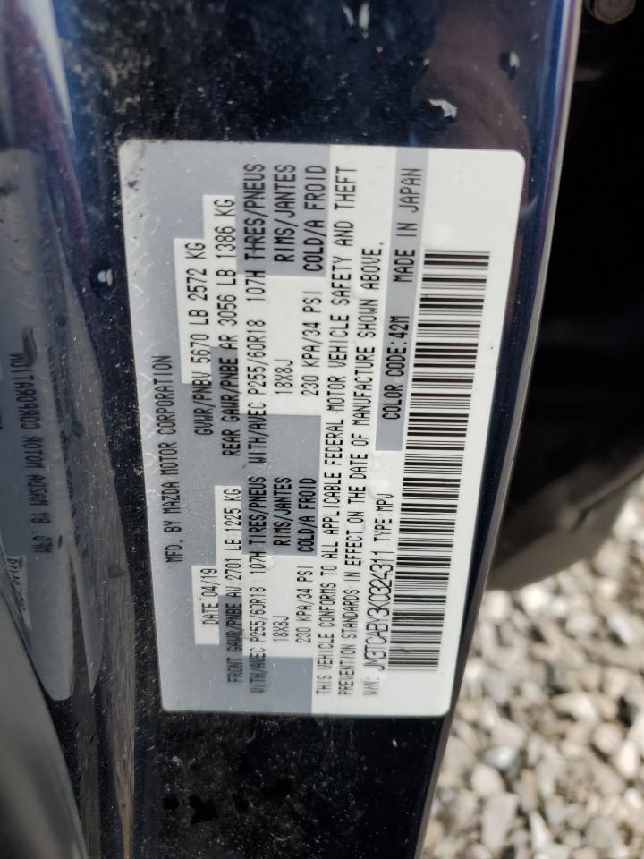 2019 Mazda Cx-9 Sport VIN: JM3TCABY3K0324311 Lot: 81671405