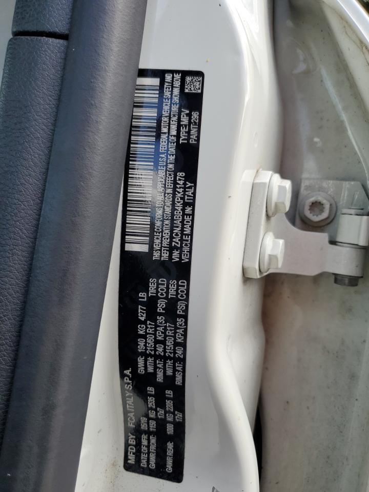 2019 Jeep Renegade Latitude VIN: ZACNJABB4KPK41478 Lot: 80013155