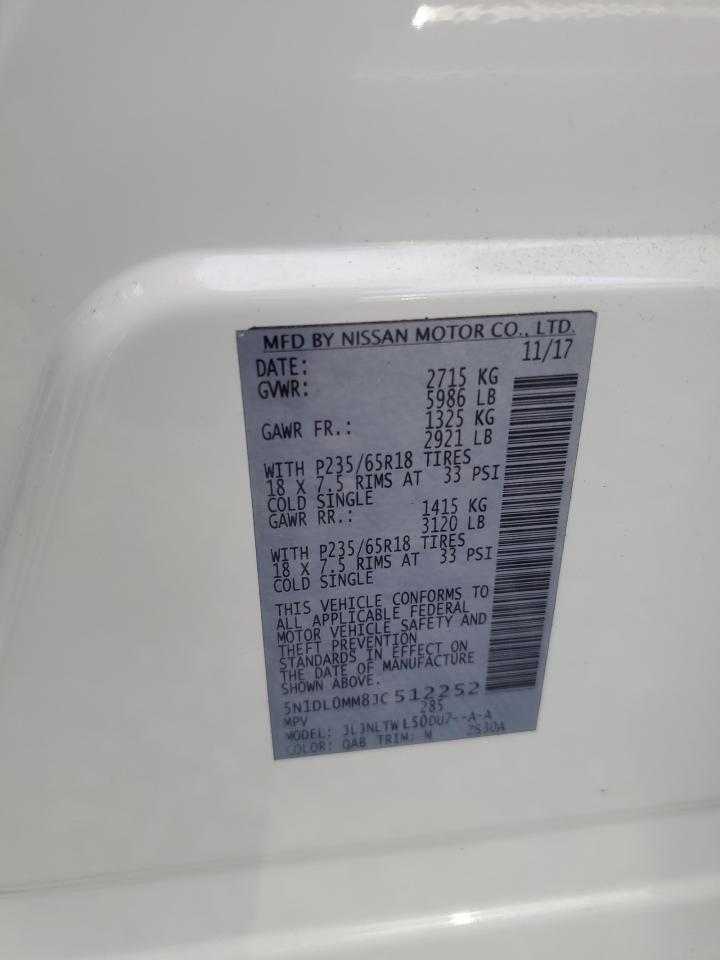 2018 Infiniti Qx60 VIN: 5N1DL0MM8JC512252 Lot: 80683715