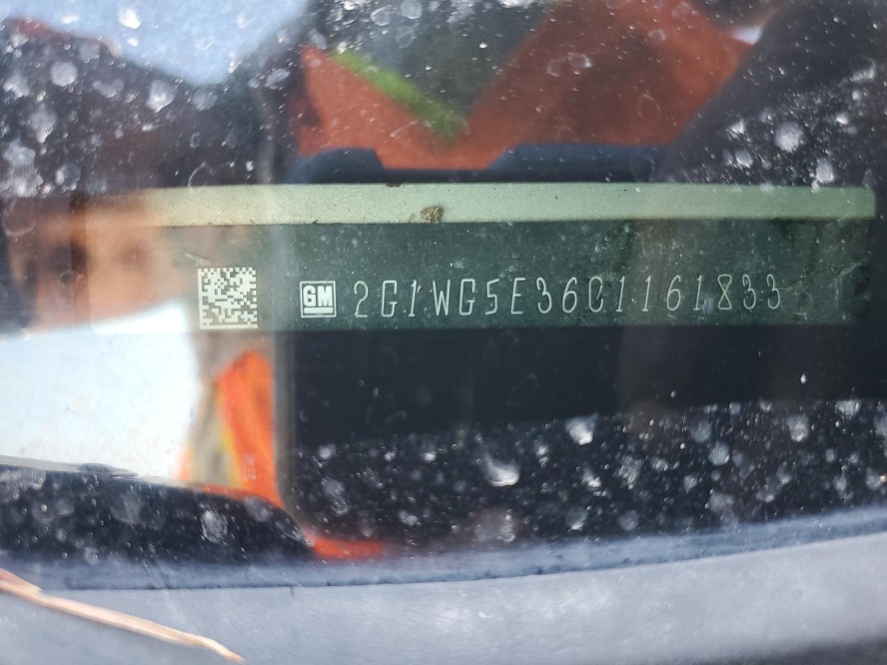 2012 Chevrolet Impala Lt VIN: 2G1WG5E36C1161833 Lot: 80663515