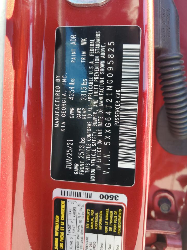 2022 Kia K5 Gt Line VIN: 5XXG64J21NG095825 Lot: 71984195