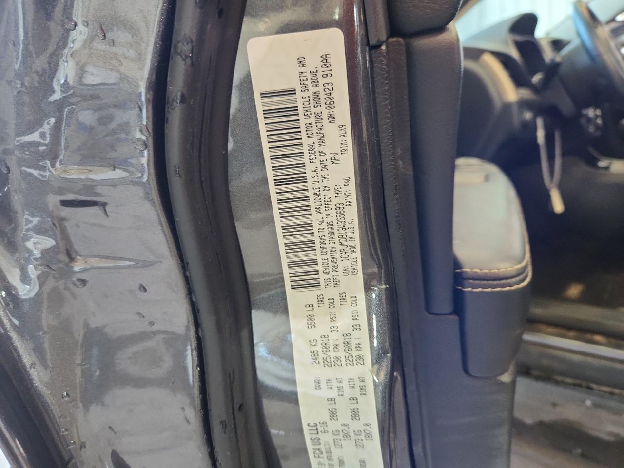 2016 Jeep Cherokee Limited VIN: 1C4PJMDB1GW335693 Lot: 81399955